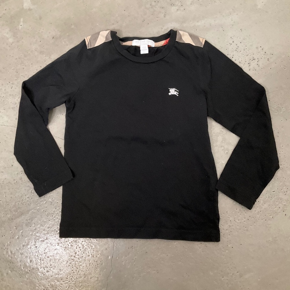 Burberry Black Kids Long Sleeve Shirt